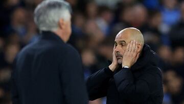 Pep Guardiola y Carlo Ancelotti.