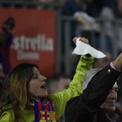 Pañolada del Camp Nou a Tebas y al Comité de Competición