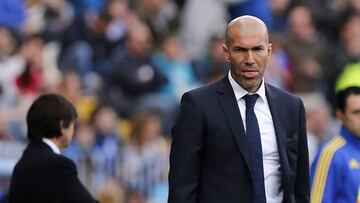 Zinedine Zidane at La Rosaleda