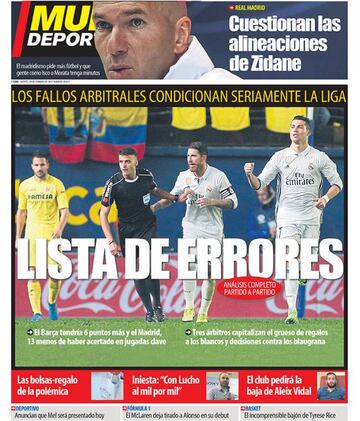 Portada de Mundo Deportivo del 28 de febrero de 2017.