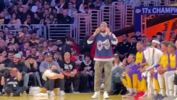 LeBron takes over as coach during Lakers vs. Nuggets clash