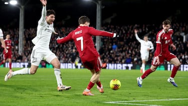 Wirtz marcó gol ante el Fulham en un fuera de juego de menos de 5 centímetros.