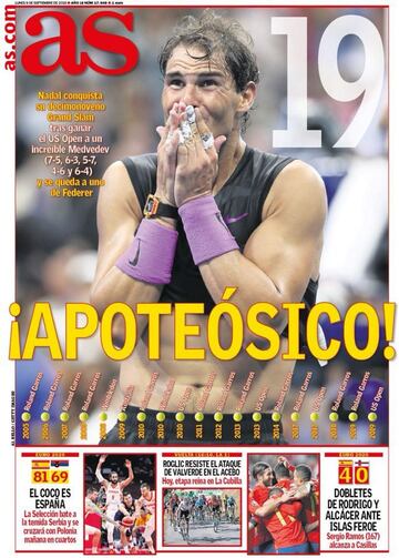 Las portadas de AS de septiembre