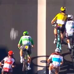 La acción de Sagan sobre van Aert que pudo ser tragedia