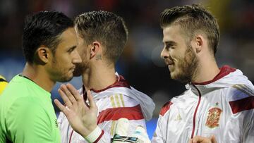 David De Gea y Keylor Navasantes de un amistoso entre Costa Rica y Espa&ntilde;a