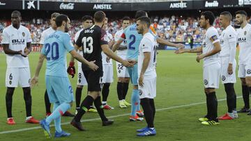 El Valencia le hizo pasillo al Atlético de Madrid en Mestalla