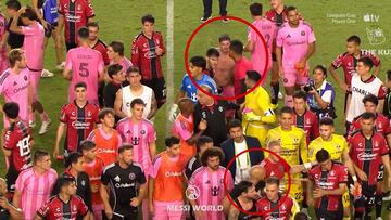 Indignación con el guardaespaldas de Messi: a empujones en una tangana que protagonizó De Paul