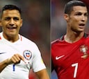 Así fue el esperado duelo entre Cristiano y Alexis Sánchez