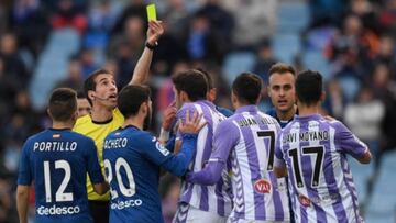 En el &uacute;ltimo Getafe-Real Valladolid, Mata fue amonestado.