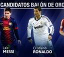 Cristiano, Messi y Ribéry son los tres finalistas del Balón de Oro