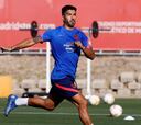 Luis Suárez se entrenó con balón y apura para llegar al Espanyol