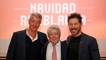 20/12/23 COMIDA DE NAVIDAD DEL ATLETICO DE MADRID MIGUEL ANGEL GIL MARIN ENRIQUE CEREZO SIMEONE