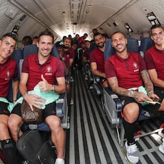 Cristiano Ronaldo viajó a Andorra en un avión del ejército