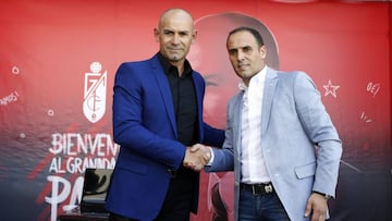 22/06/16  Presentacion del nuevo entrenador y el nuevo Director Deportivo del Granada CF  Paco Jemez y Javier Torralvo Piru