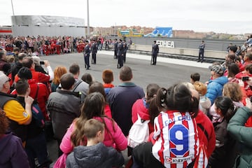 El primer día del niño en el Wanda Metropolitano