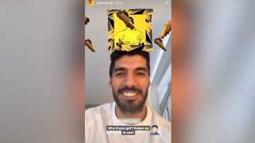 La curiosa reacción de Suárez cuando le toca Griezmann en un efecto de Instagram