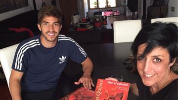 Lucas Silva, en clase de español