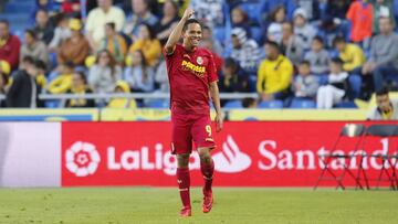 Carlos Bacca celebrando el gol conseguido ante Las Palmas.