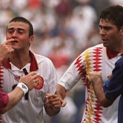 A 24 años del brutal codazo de Tassotti a Luis Enrique