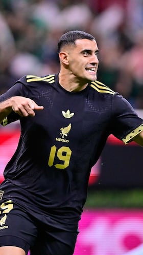 German Berterame celebrate this goal 1-0 of Mexico during 2025 International Friendly match between Mexico (Mexican National team) and Ecuador at Akron Stadium, on October 14, 2025 in Guadalajara, Jalisco, Mexico.