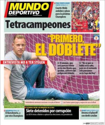 Portadas de la prensa deportiva