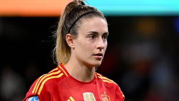 Spain's midfielder #11 Alexia Putellas looks over following her team's 5-0 win over Portugal in the UEFA Women's Euro 2025 Group B football match between Spain and Portugal at the Wankdorf stadium in Bern, on July 3, 2025. (Photo by Miguel MEDINA / AFP)