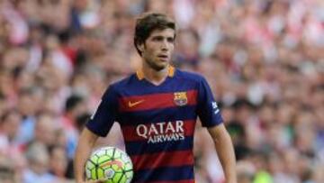 AÑORADO. Sergi Roberto no juega desde el 6-1 a la Roma.