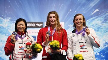 Ledecky, con su bronce.