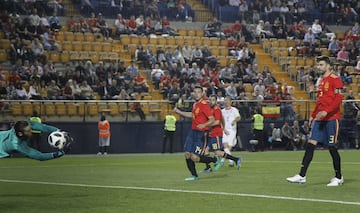 1-1. David de Gea en el gol del empate de Ricardo Rodríguez.