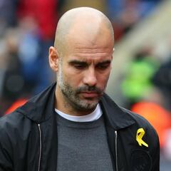 Man City's Guardiola fined by FA over yellow ribbon protest