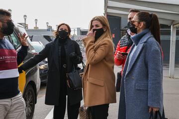 Colleagues from OT arrive at the Barcelona ave station, March 3, 2021