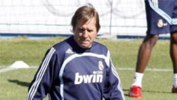 Schuster durante un entrenamiento