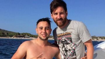 Suli nad&oacute; 1 kil&oacute;metro hasta el yate de Leo Messi y el futbolista le invit&oacute; a subir a bordo y estuvo 20 minutos charlando con &eacute;l.
 Twitter