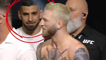 Tsarukyan la lía en la cara de Topuria: su reacción en plena tangana ya es viral