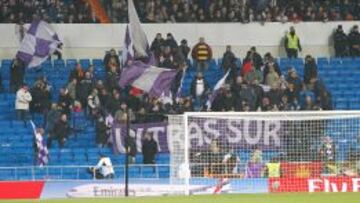 En los últimos partidos había menos aficionados en el Fondo Sur.