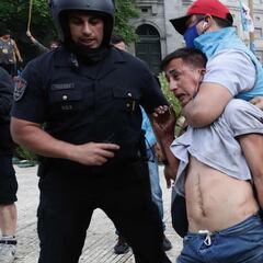 Altercados en los alrededores de la Casa Rosada