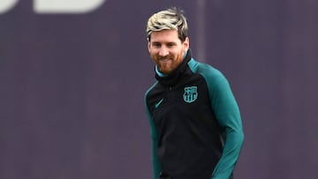 Messi con el Barcelona.