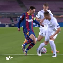 El jugadón de Messi, penalti y gol que es un suceso en la Champions