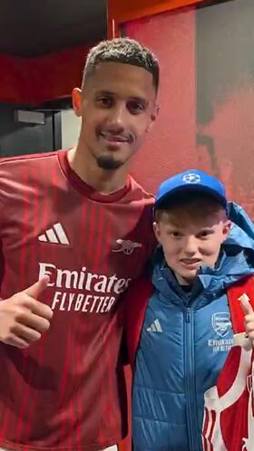 El gesto de Saliba con un recogebalones al que “agredió”