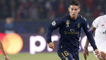 James Rodríguez, jugador del Real Madrid