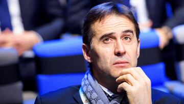 EPA4384. LAUSANA (SUIZA), 24/01/2018.- El técnico de la selección española de fútbol, Julen Lopetegui, asiste al sorteo del torneo de la Liga de Naciones en Lausana, Suiza, hoy, 24 de enero de 2018. EFE/JEAN-CHRISTOPHE BOTT