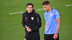 Marcelino con Petxarroman en Lezama.