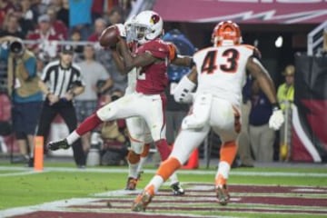 El wide receiver rookie de los Cardinals, John Brown, fue una de las grandes armas de las que se valió Palmar para lograr la victoria. 