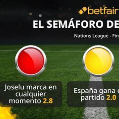 El semáforo de Betfair para la final de la Nations League: Croacia vs. España