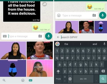 WhatsApp incluirá un buscador de GIFs en su próxima actualización