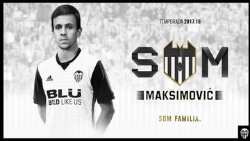 El Valencia hace oficial el fichaje del serbio Nemanja Maksimovic.