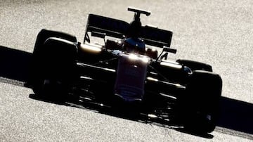 The 2017 McLaren out on the track