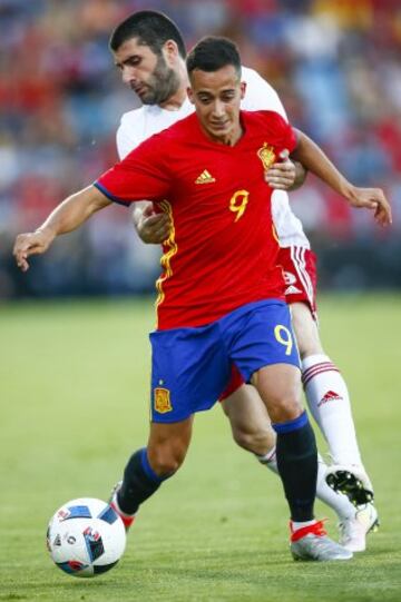 Debút de Lucas Vázquez con la selección española 