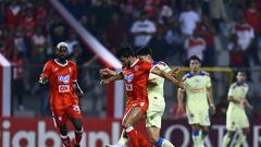   Marlon Lopez of real Esteli during the round one match between Real Esteli and Club America as part of the CONCACAF Champions Cup 2024 at Independencia Stadium on February 06, 2024 in Esteli, Nicaragua.