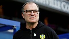 El entrenador argentino Marcelo Bielsa durante el partido entre el Queens Park Rangers y el Leeds United del 6 de enero de 2019